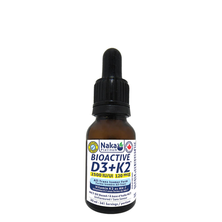 Naka Platinum D3+K2 2500 IU 120mcg Liquid