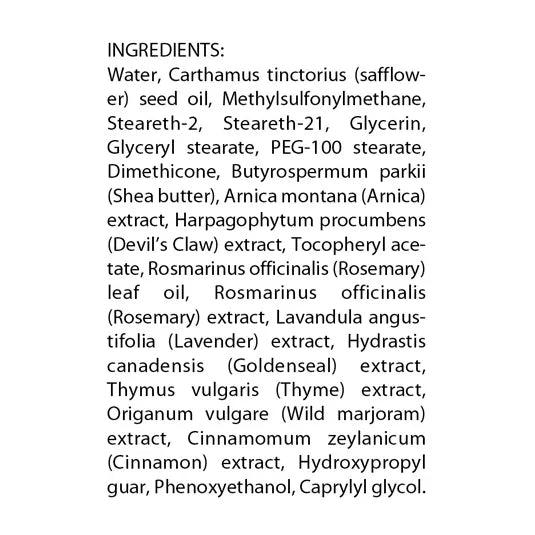 Flora Health MSM - Soothing Massage Rub