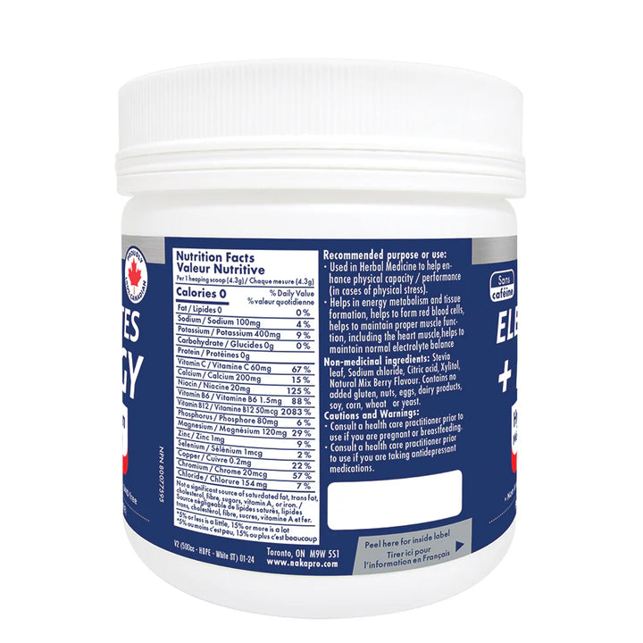 Naka Platinum Platinum Electrolytes + Energy Natural Sport Drink Mix