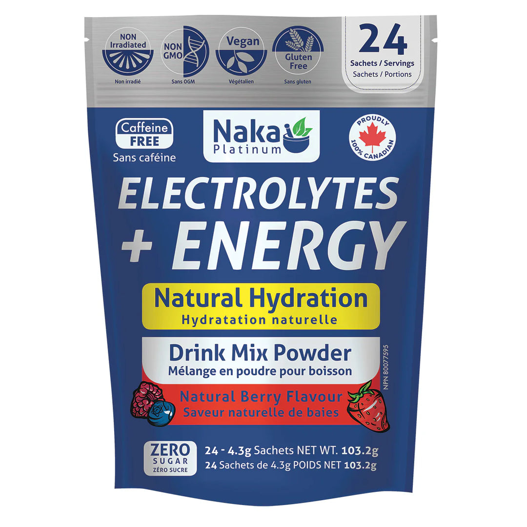 Naka Platinum Platinum Electrolytes + Energy Natural Sport Drink Mix