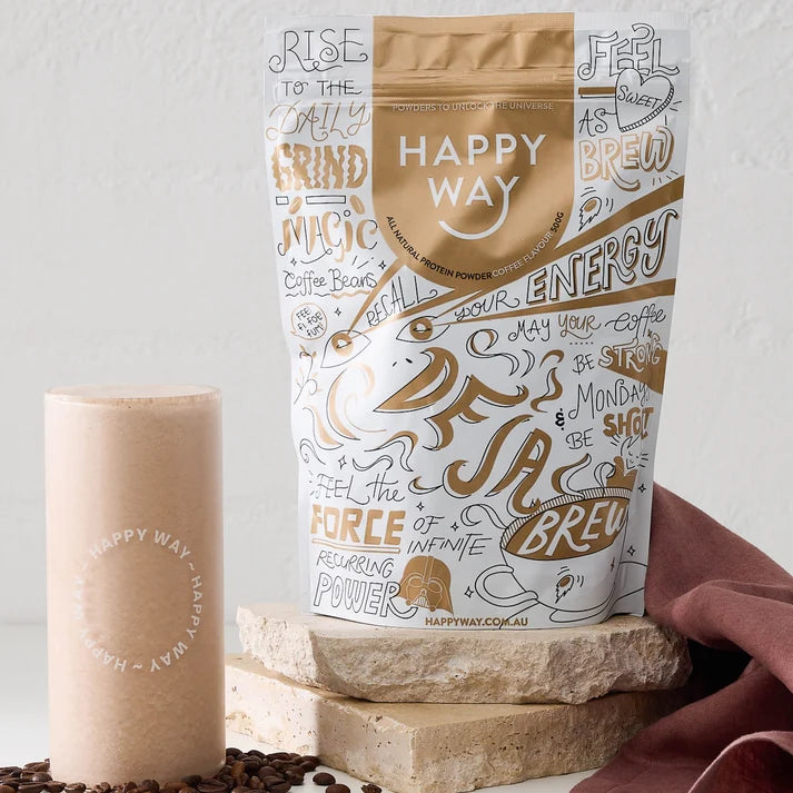 HAPPY WAY Coffee Whey Protein Powder | 500g