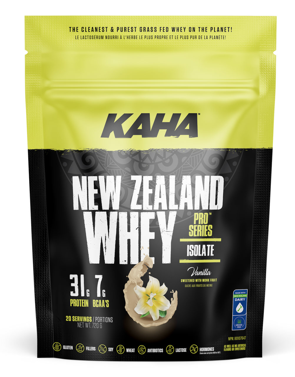 Kaha New Zealand Whey Isolate, Vanilla