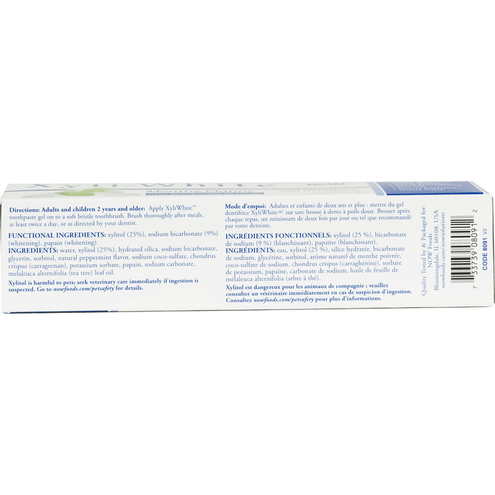 NOW Xyliwhite™ Platinum Mint with Baking Soda Toothpaste