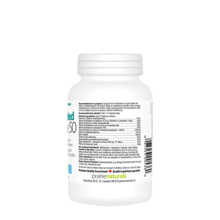 Prairie Naturals Activated B-Force 50 60 V-Capsules