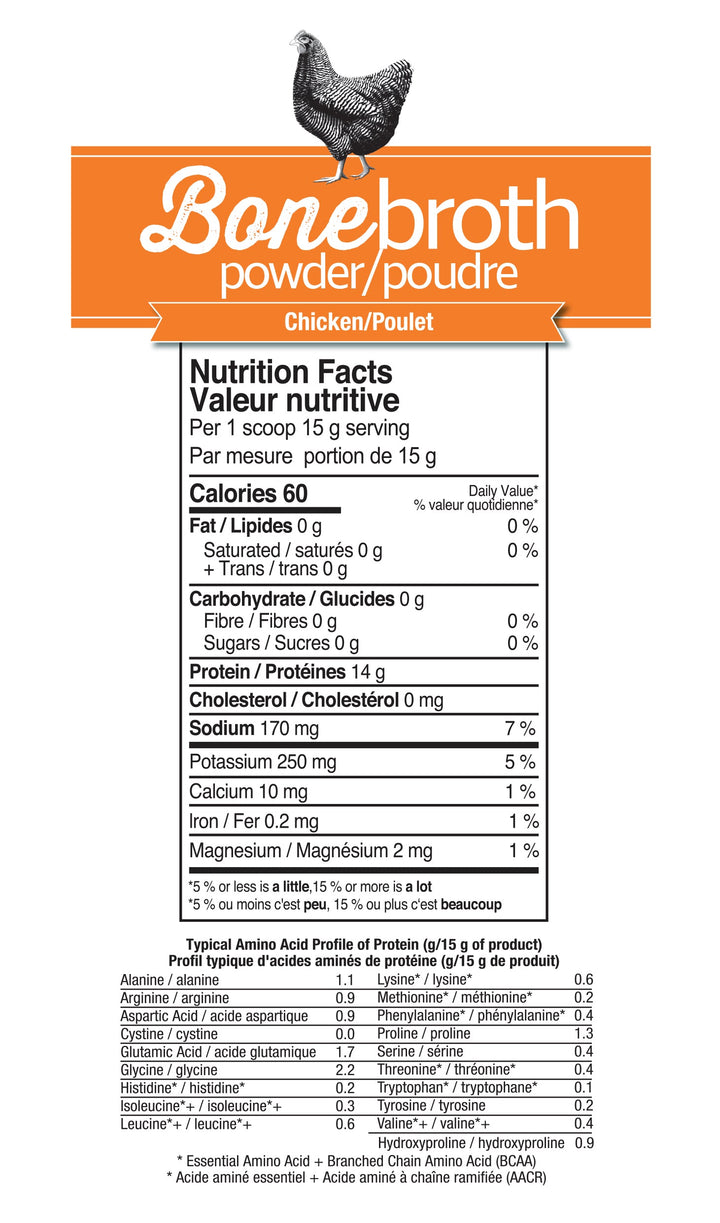 Prairie Naturals Bone Broth Powder Chicken 300g