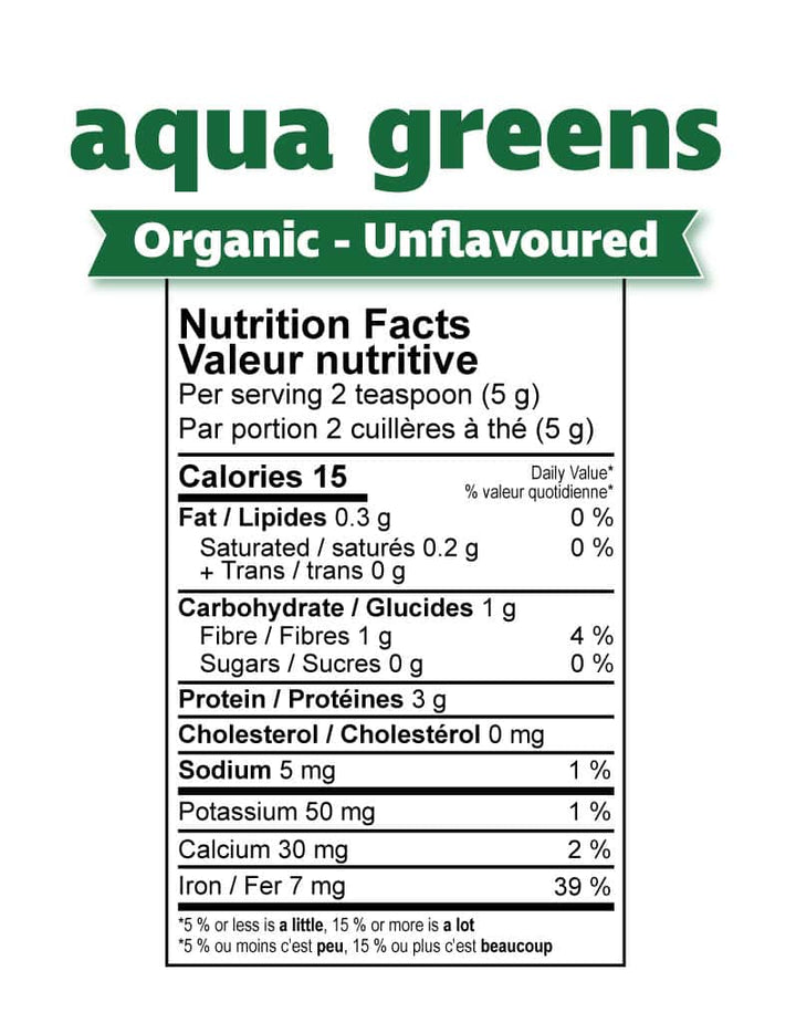 Prairie Naturals Organic Aqua Greens Powder 200g