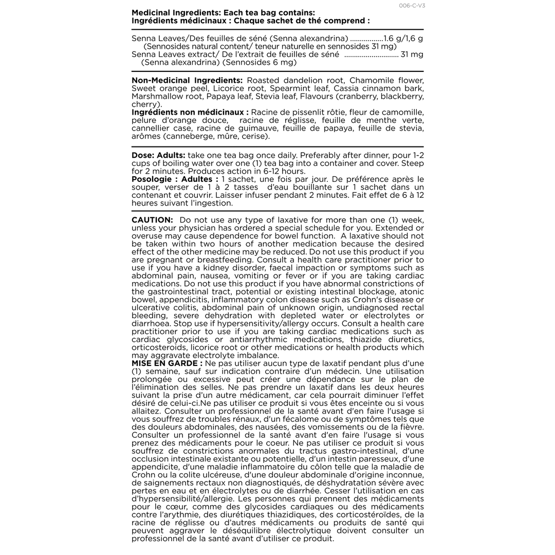 Platinum Naturals SD's Tea Cranberry Flavour Tea Bags