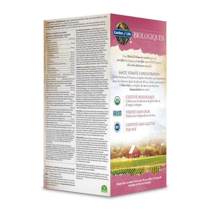 Garden of Life Organics Women's Multi 40+
