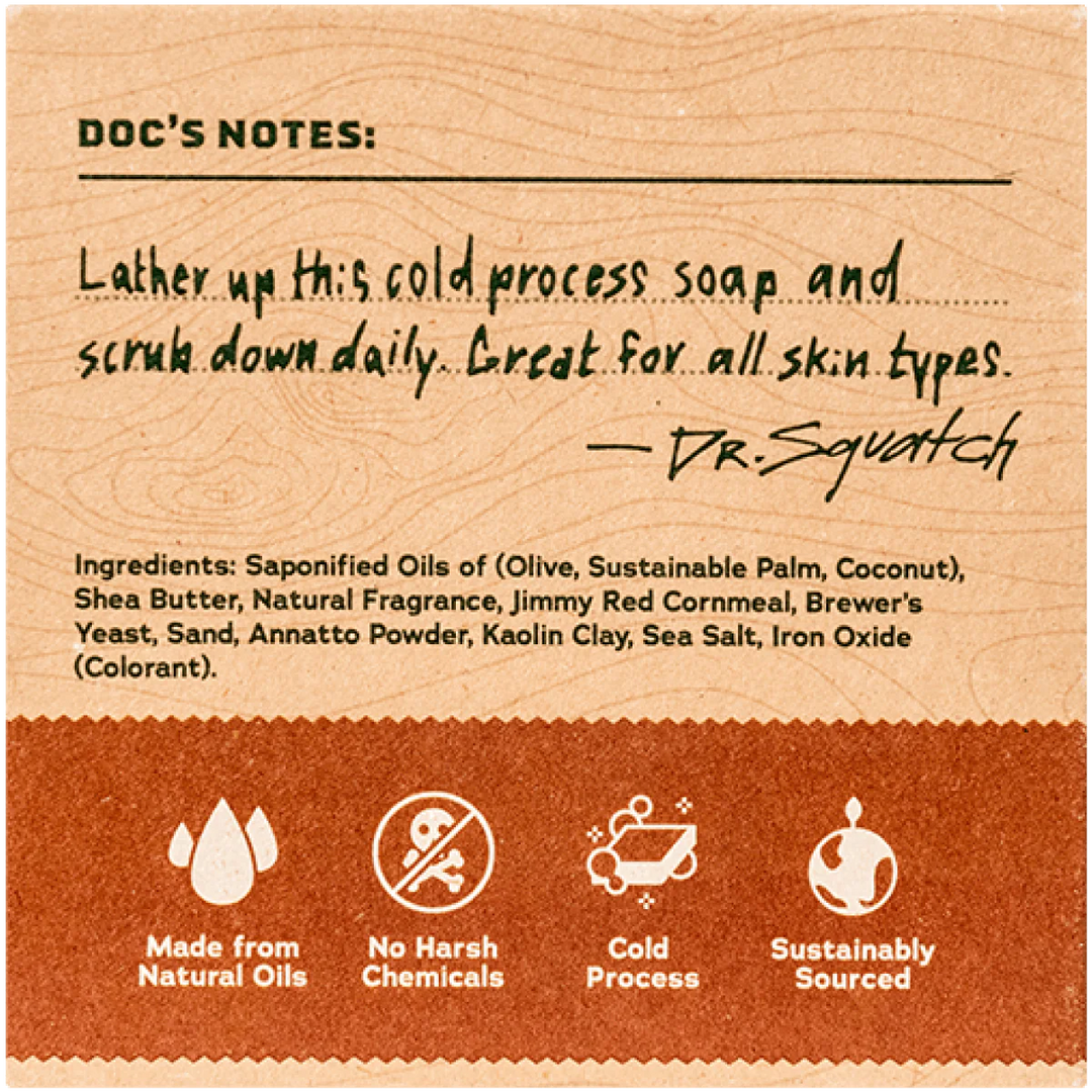 Dr. Squatch Soap Bar Wood Barrel Bourbon™