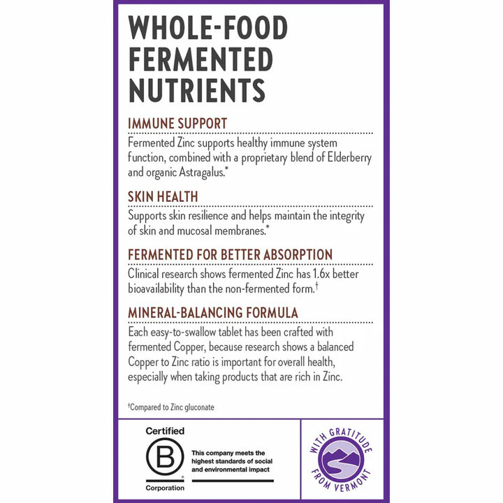 New Chapter® Fermented Zinc Complex