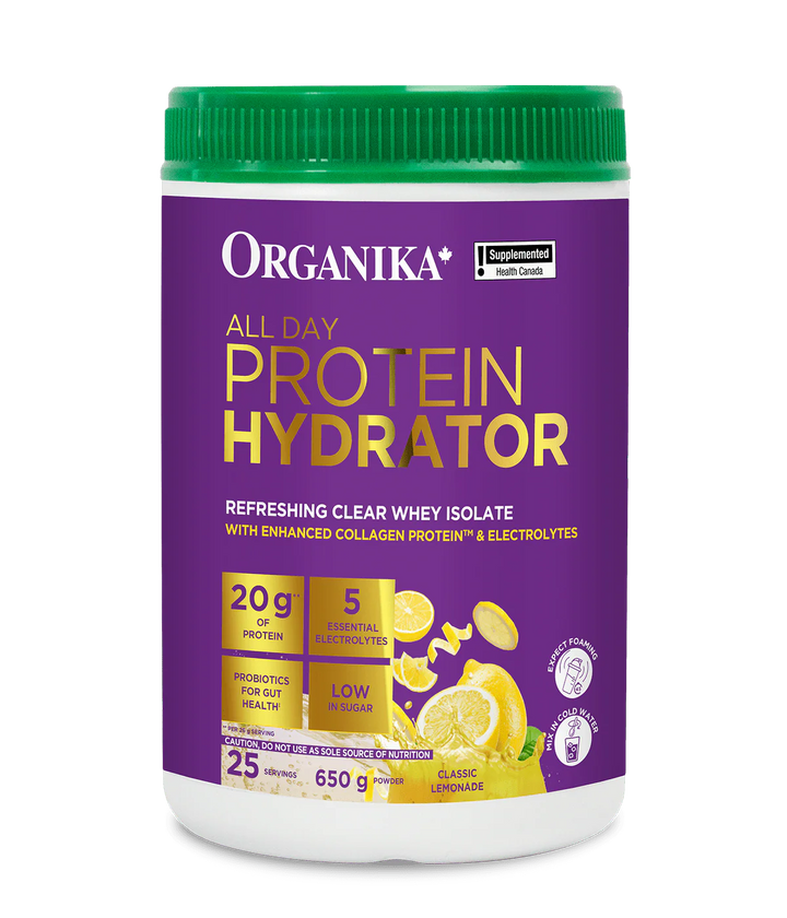 Organika All Day Protein Hydrator, Classic Lemonade