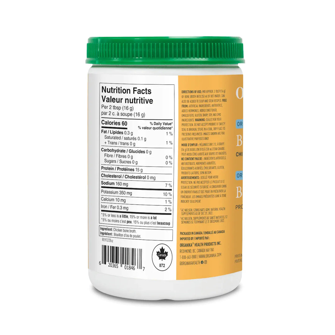 Organika® Chicken Bone Broth Protein Powder