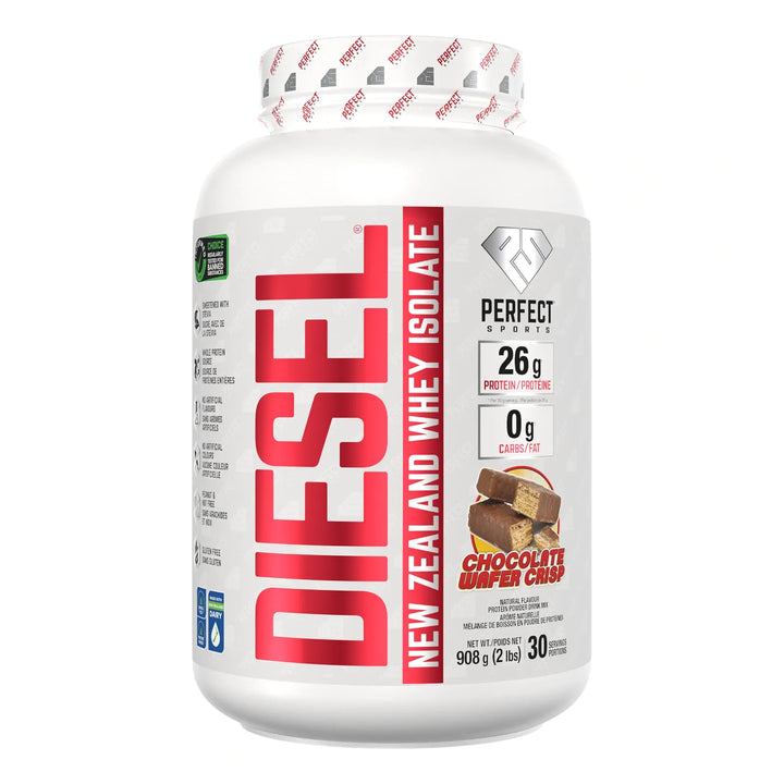 Perfect Sport Diesel New Zealand Whey Isolate, Chocolate Wafer Crisp Protein Powder