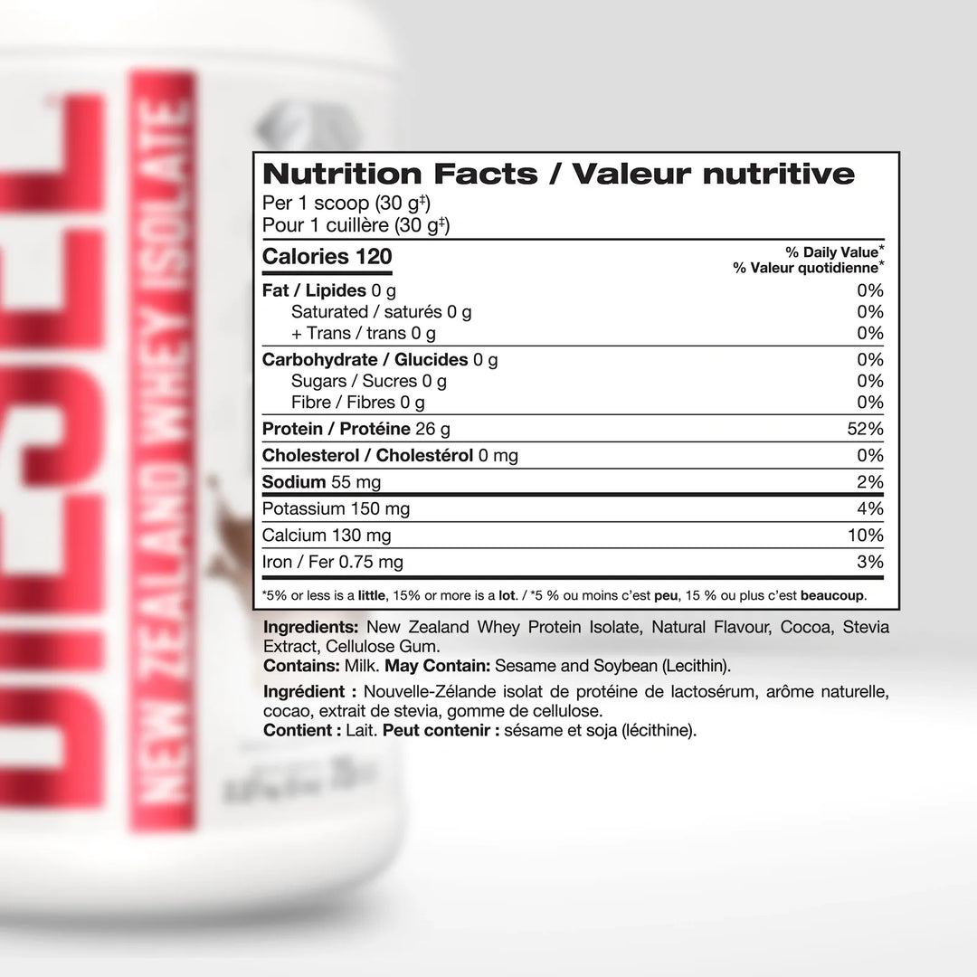 Perfect Sport Diesel - New Zealand Whey Isolate, Milk Chocolate Protein Powder