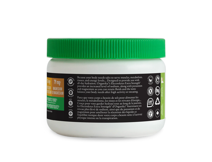 Organika® Electrolytes Extra Strength, Lemon Lime Salt