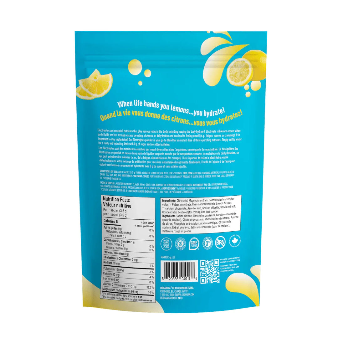 Organika® Electrolytes Classic Lemonade