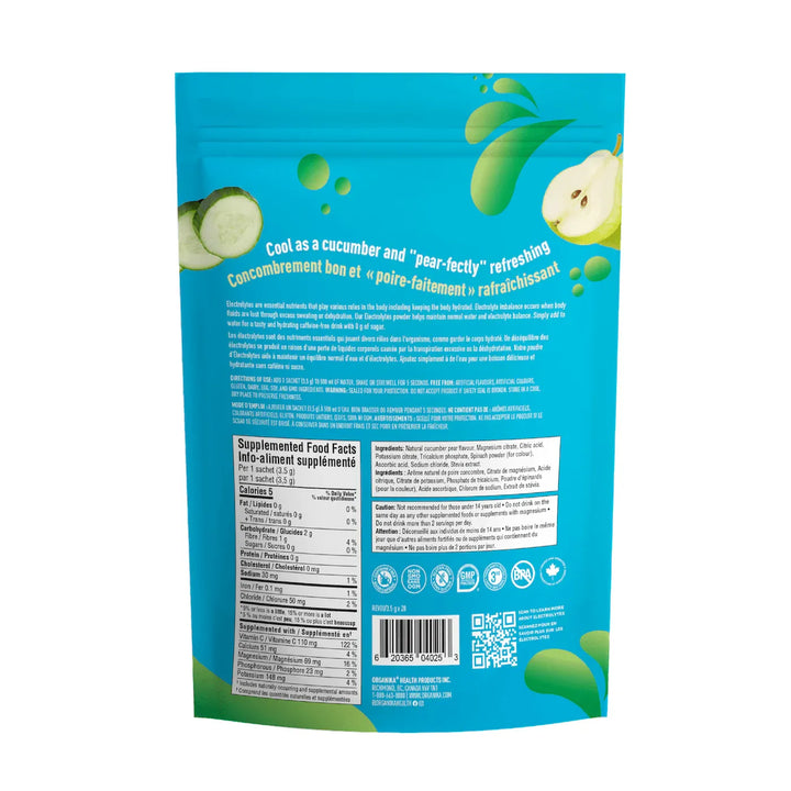 Organika® Electrolytes  Cucumber Pear