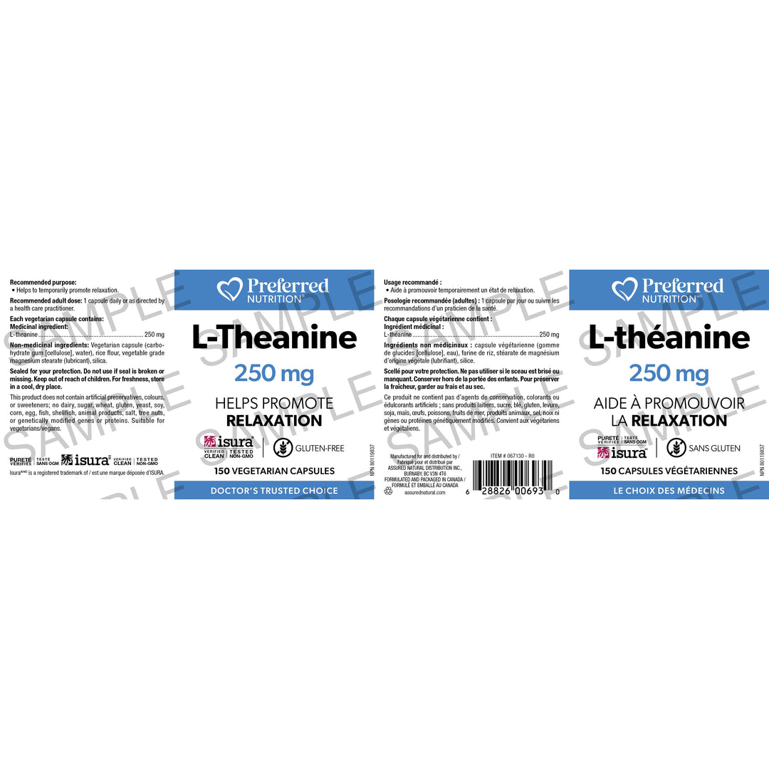 Preferred Nutrition L-Theanine 250mg