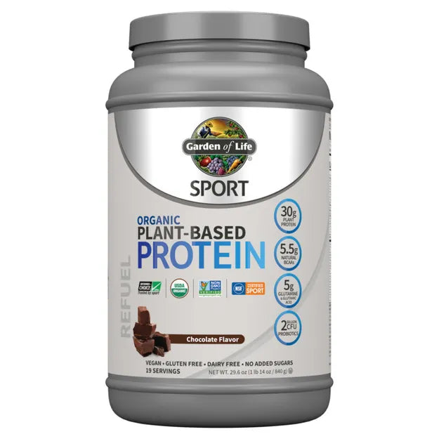 Garden of Life Sport Organic Plant-Based Protein, chocolate - 840 g