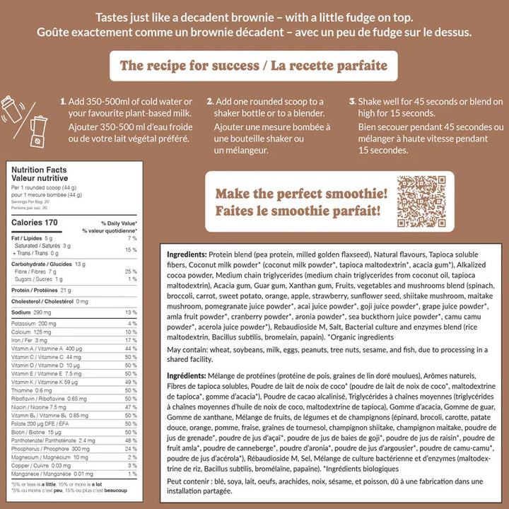 GoodProtein All-in-One Shake, Chocolate Fudge - 880 g