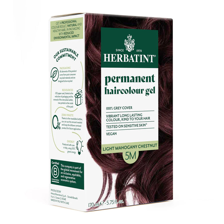 Herbatint Permanent Haircolour Gel 5M Light Mahogany Chestnut
