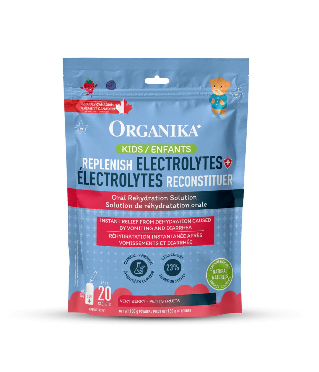 Organika Kids Replenish Electrolytes, Very Berry