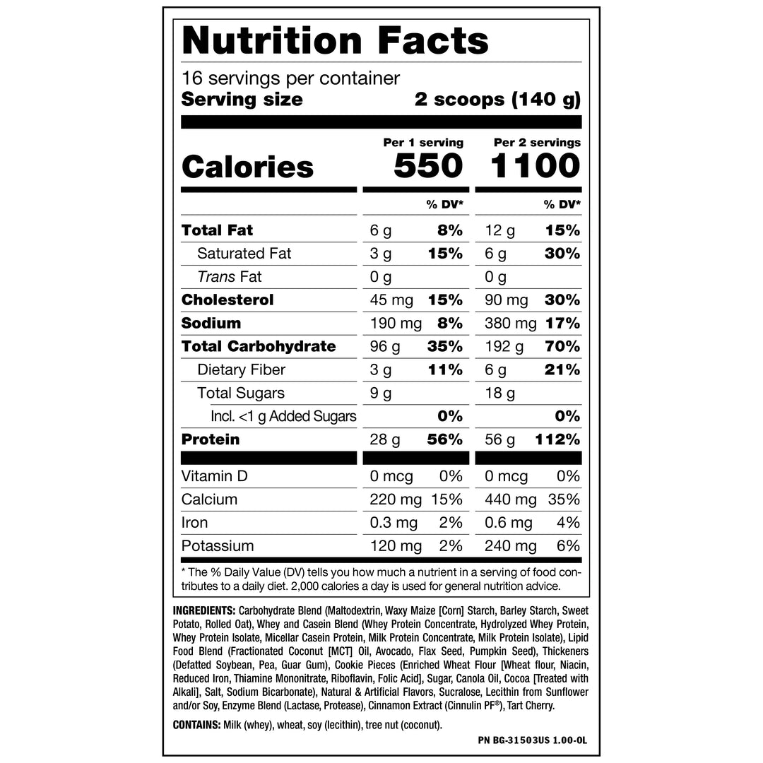 Mutant Mass Gainer Cookies & Cream