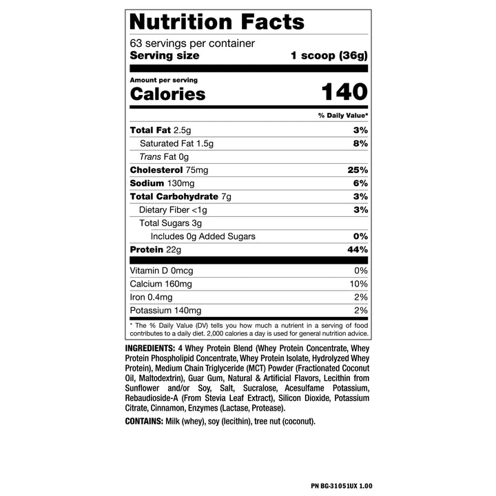 Mutant Whey Protein Vanilla Ice Cream