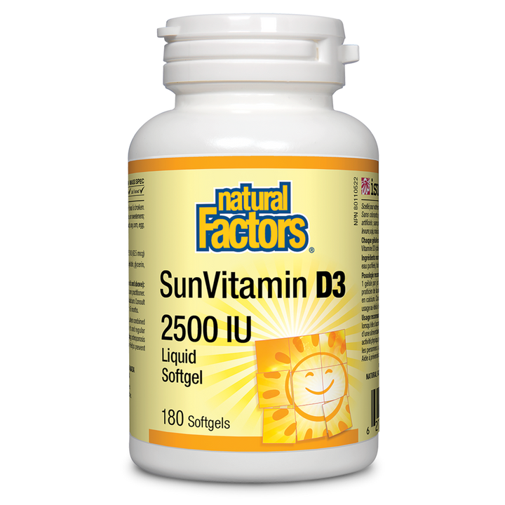 SunVitamin D3 2500 IU softgels