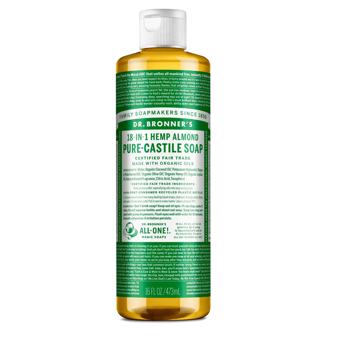 Dr. Bronner's  Pure Castile Almond Liquid Soap
