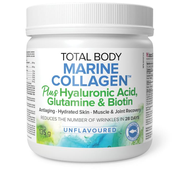 Total Body Marine Collagen with Hyaluronic Acid, Glutamine, & Biotin powder