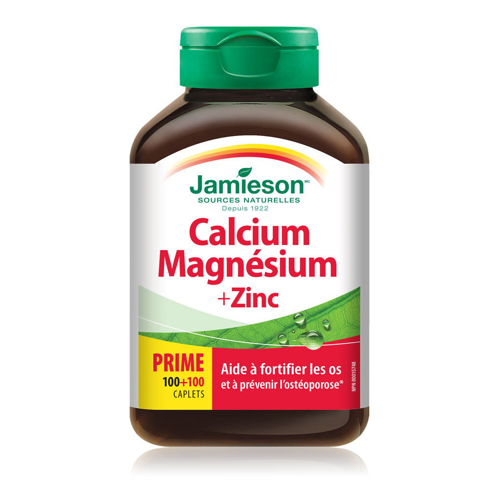 Jamieson Calcium Magnesium + Zinc Caplets