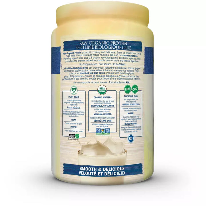 Garden of Life Raw Organic Protein, vanilla flavour, 620g