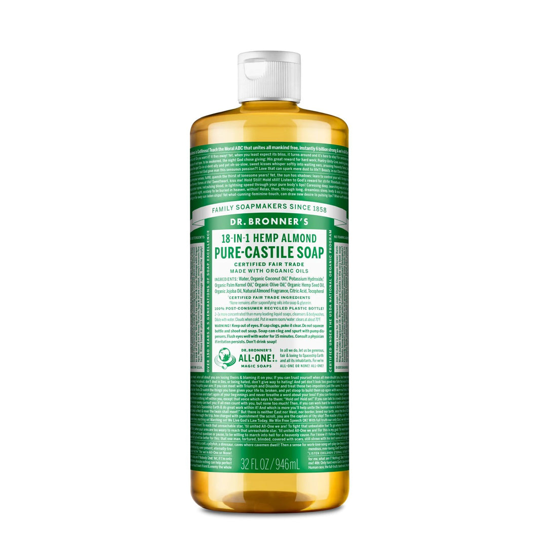 Dr. Bronner's  Pure Castile Almond Liquid Soap