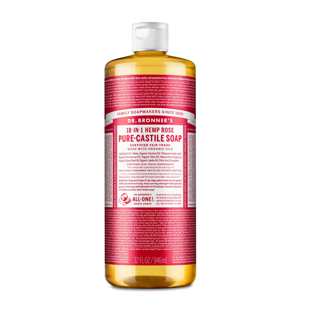 Dr. Bronner's Pure Castile Rose Liquid Soap