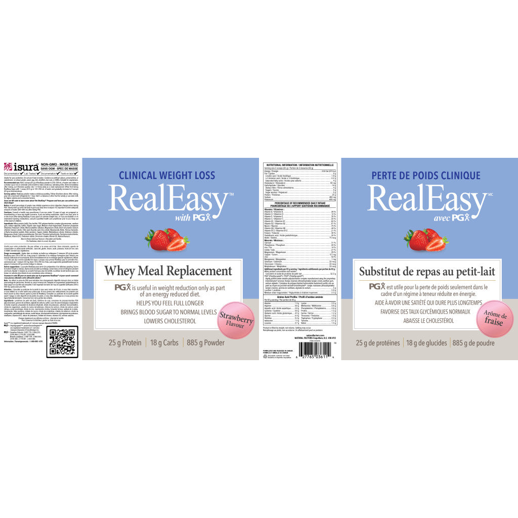 RealEasy with PGX Whey Meal Replacement Strawberry