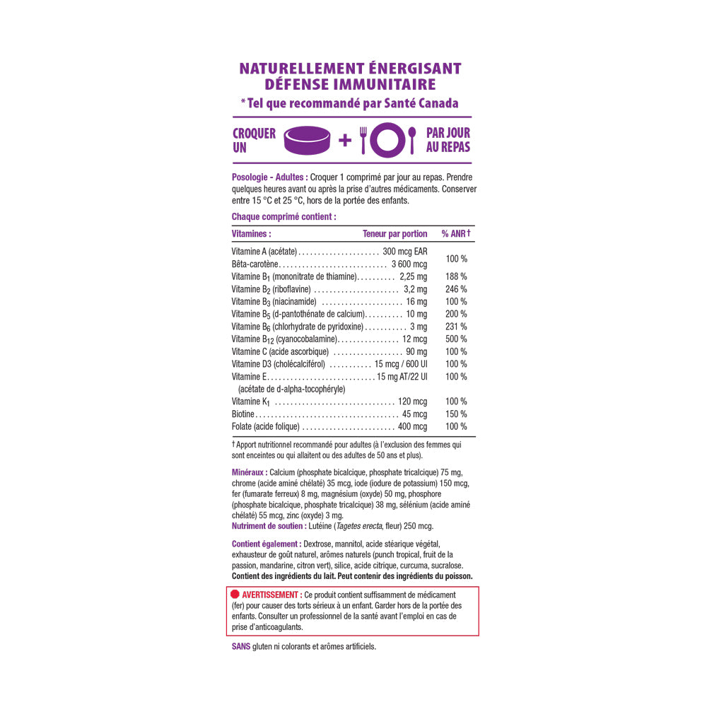 Jamieson 100% Complete Multivitamin Citrus Twist Chewable Tablets