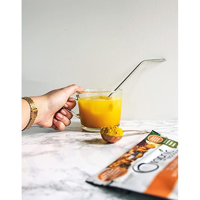 Organic Tumeric Latte with Saffron and Probiotics