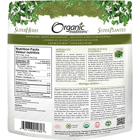 Organic Traditions Moringa Leaf Powder
