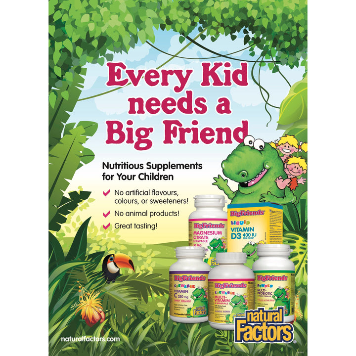Magnesium Citrate Chewable 50 mg, Bubble gum Big Friends®