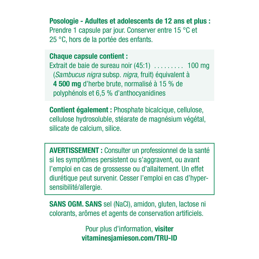 Jamieson Black Elderberry 4500 mg