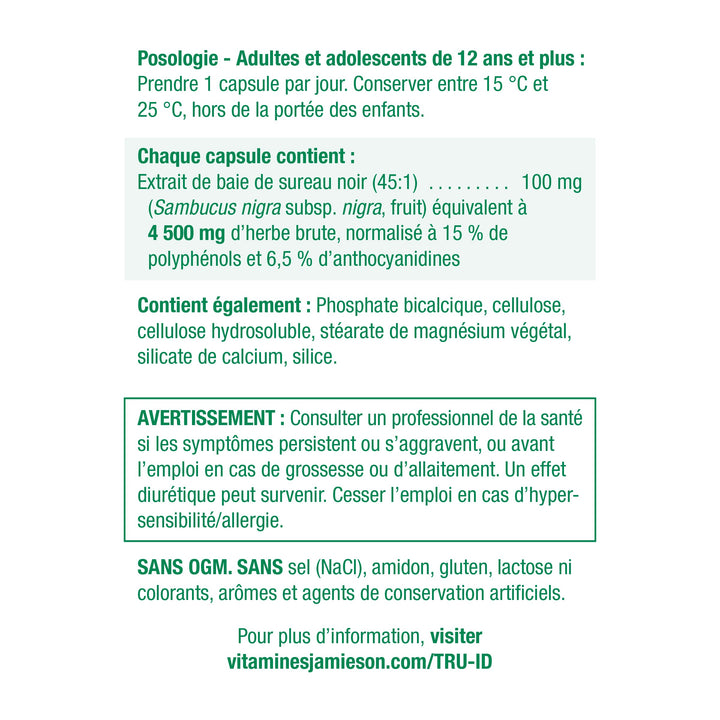 Jamieson Black Elderberry 4500 mg
