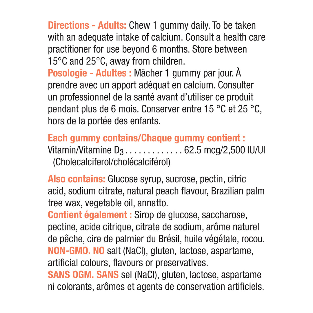 Jamieson Vitamin D3 Gummies Extra Strength