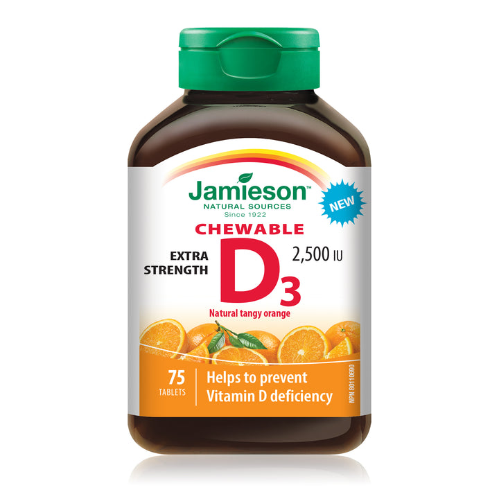 Jamieson Vitamin D3 Chewables Extra Strength
