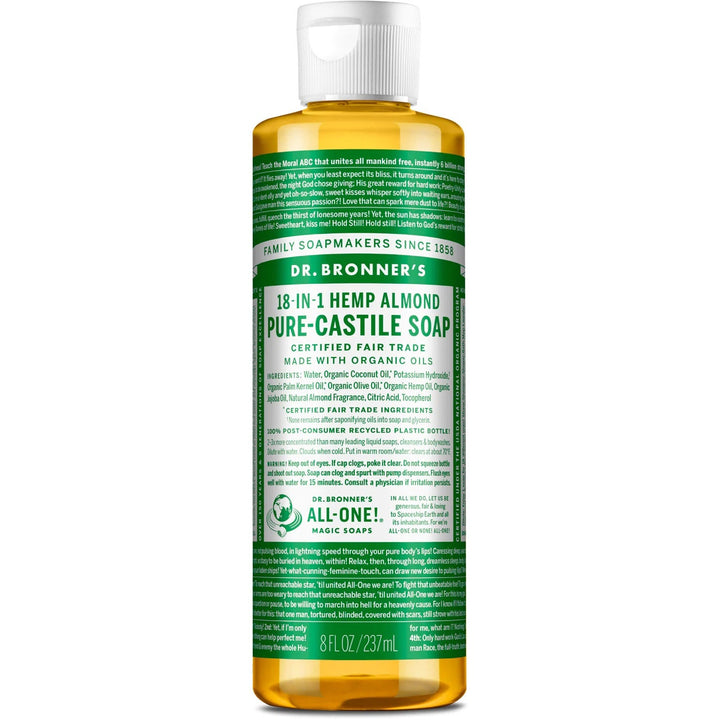 Dr. Bronner's  Pure Castile Almond Liquid Soap