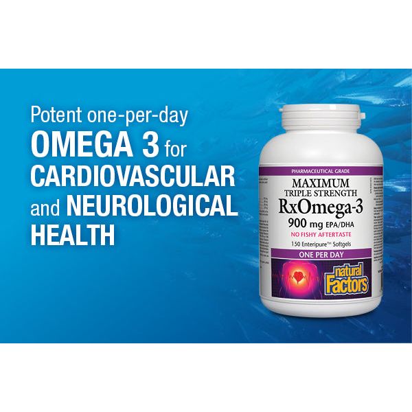 RxOmega-3  Maximum Triple Strength 900 mg Enteripure® Softgels