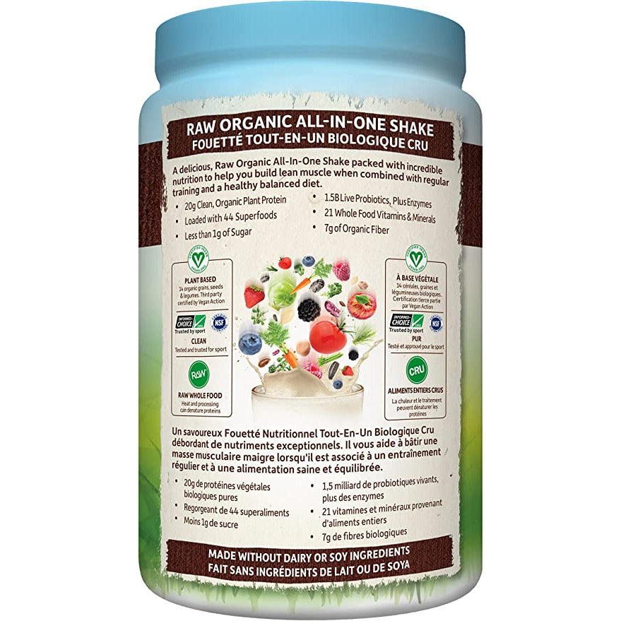 Garden of Life Raw Organic All-in-One Shake, Chocolate flavour, 1017 g, 28 servings