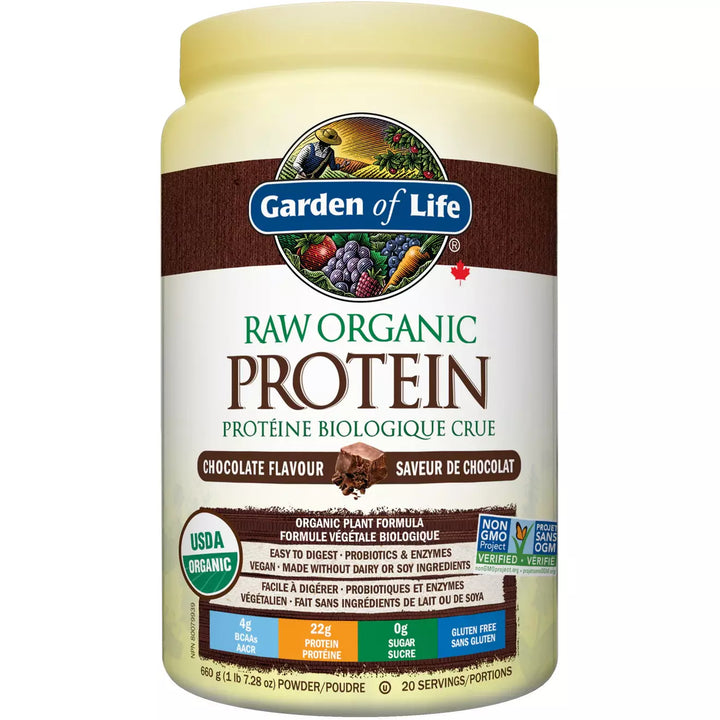 Garden of Life Raw Organic Protein, Chocolate flavour, 660g