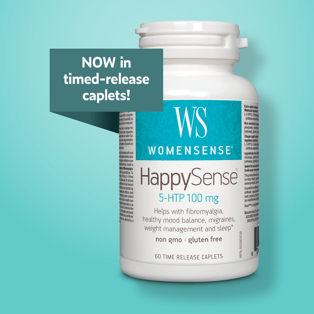 HappySense® 5-HTP 100mg Time-Release Caplets