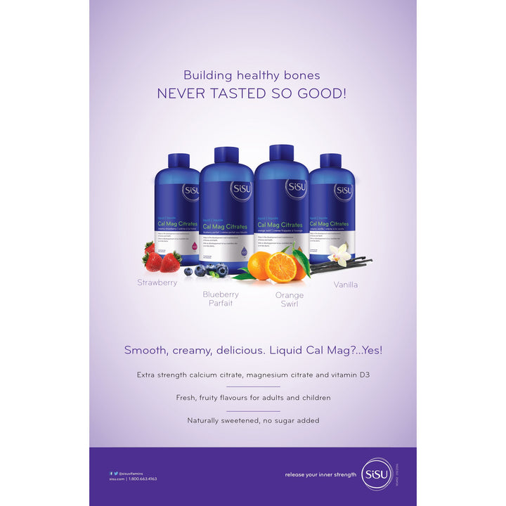 Sisu Cal Mag Citrates orange flavour liquid